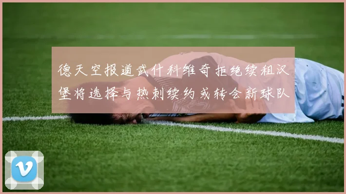 德天空报道武什科维奇拒绝续租汉堡将选择与热刺续约或转会新球队